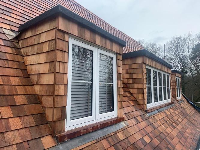 Red cedar shingles Highly durable with an attractive natural appearance, and a tonal range that includes ambers, reds, golds.
