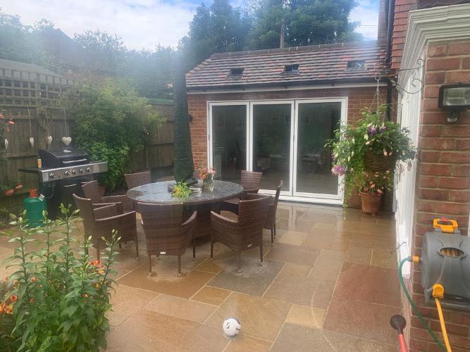 Side extension and patio A side extension in Bletchingley, all finished and complete with new patio!We really enjoyed doing this one - excellent work from the team.